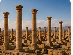 Timgad Roman ruins near Batna